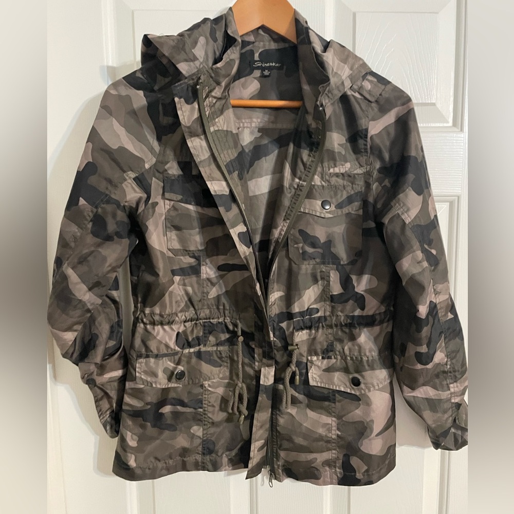 Camo lightweight utility jacket